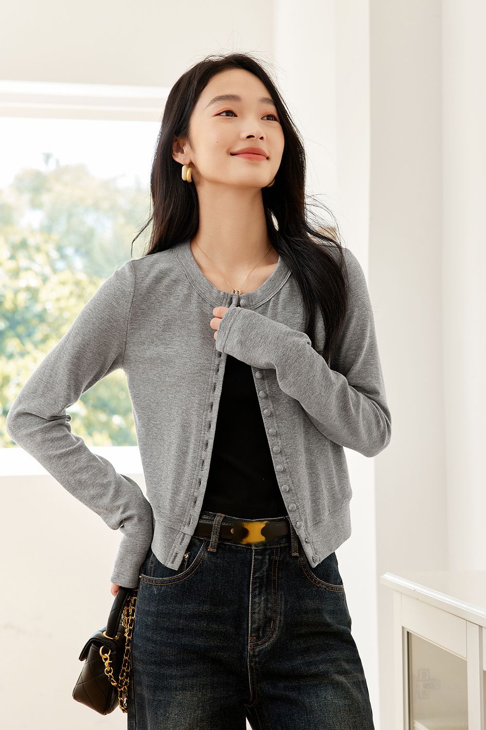 Fashion Matching Knitted Cardigan