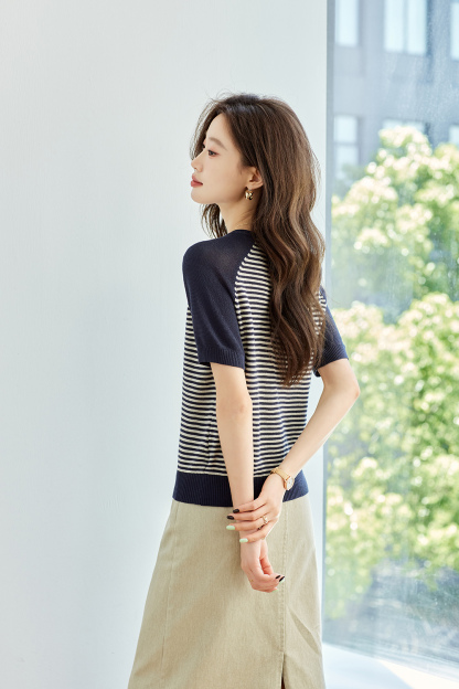 Striped Contrast Sweater