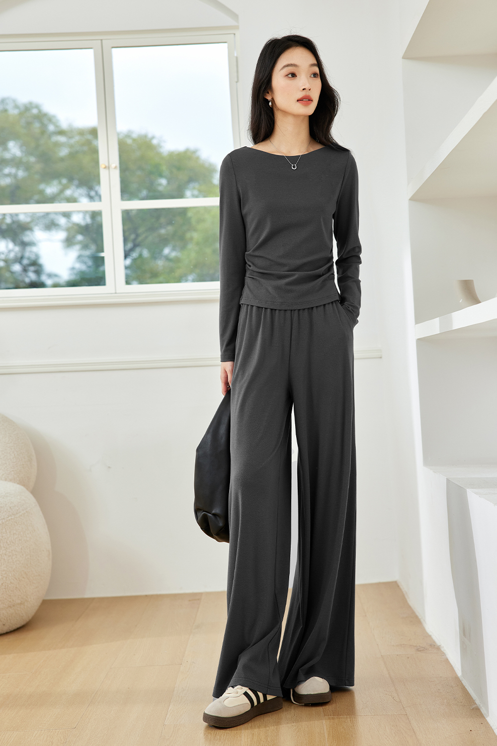 Casual Temperament Knitted Suit