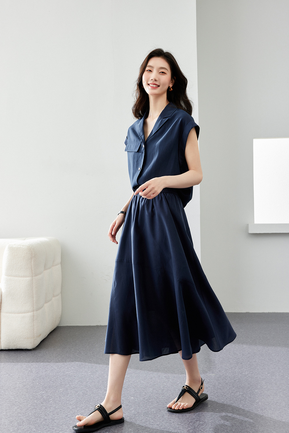 Unrestrained comfortable Lyocell suit.