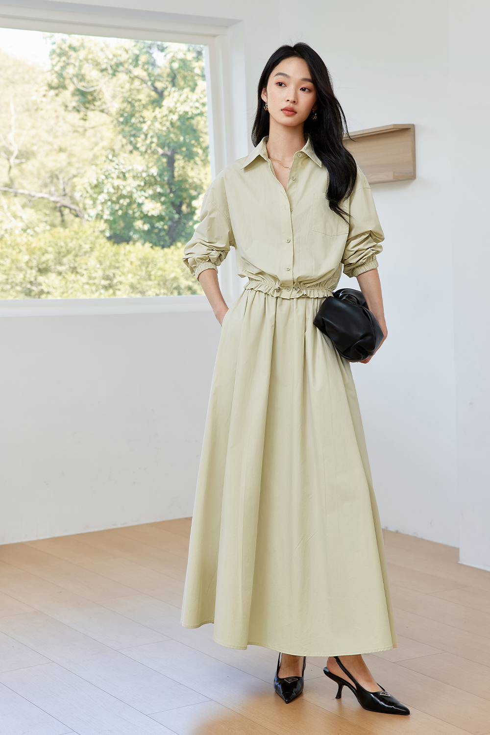 Pure Cotton Commuter Shirt Set