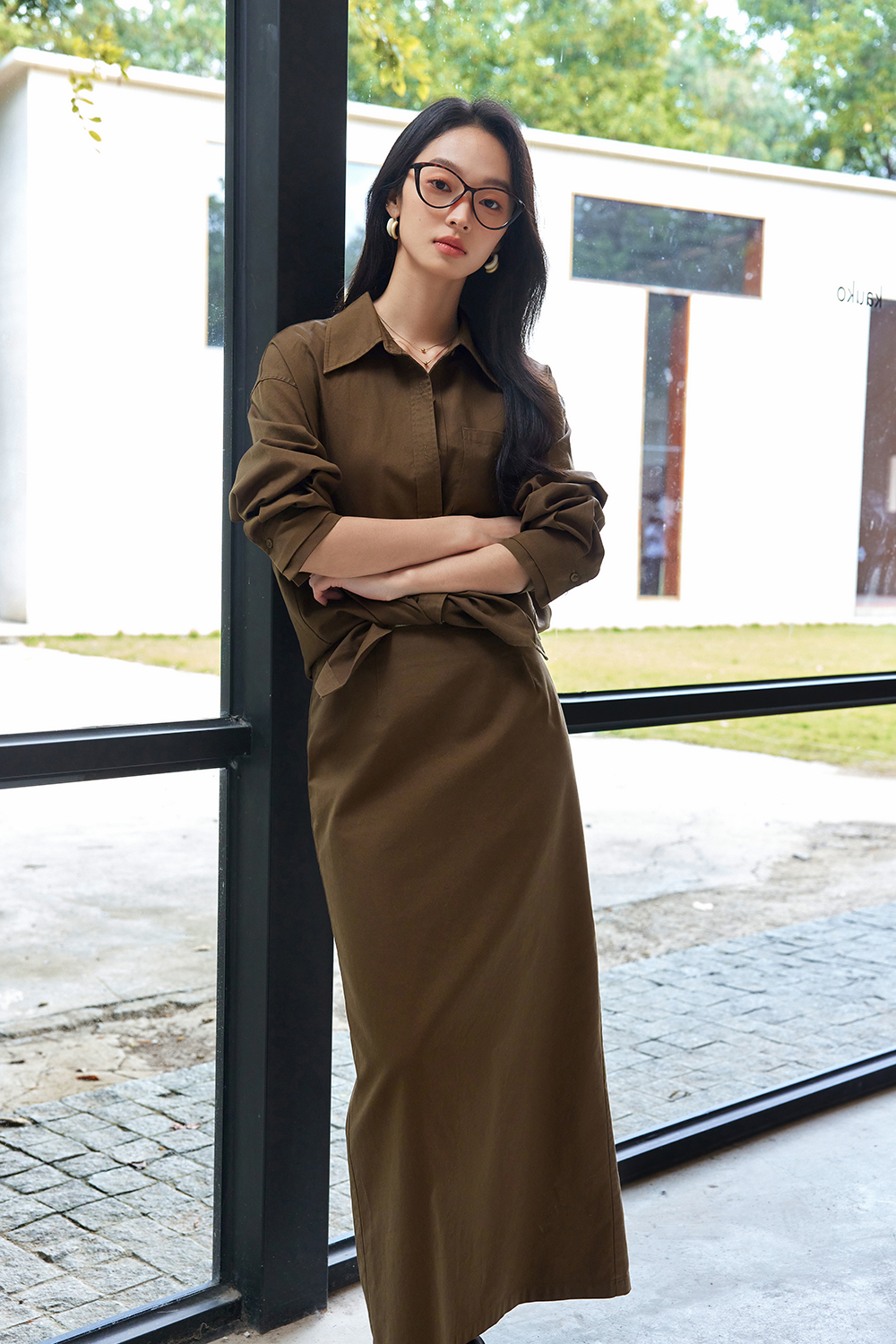 Fashionable Temperament Solid Color Suit-VIMLYSTORE