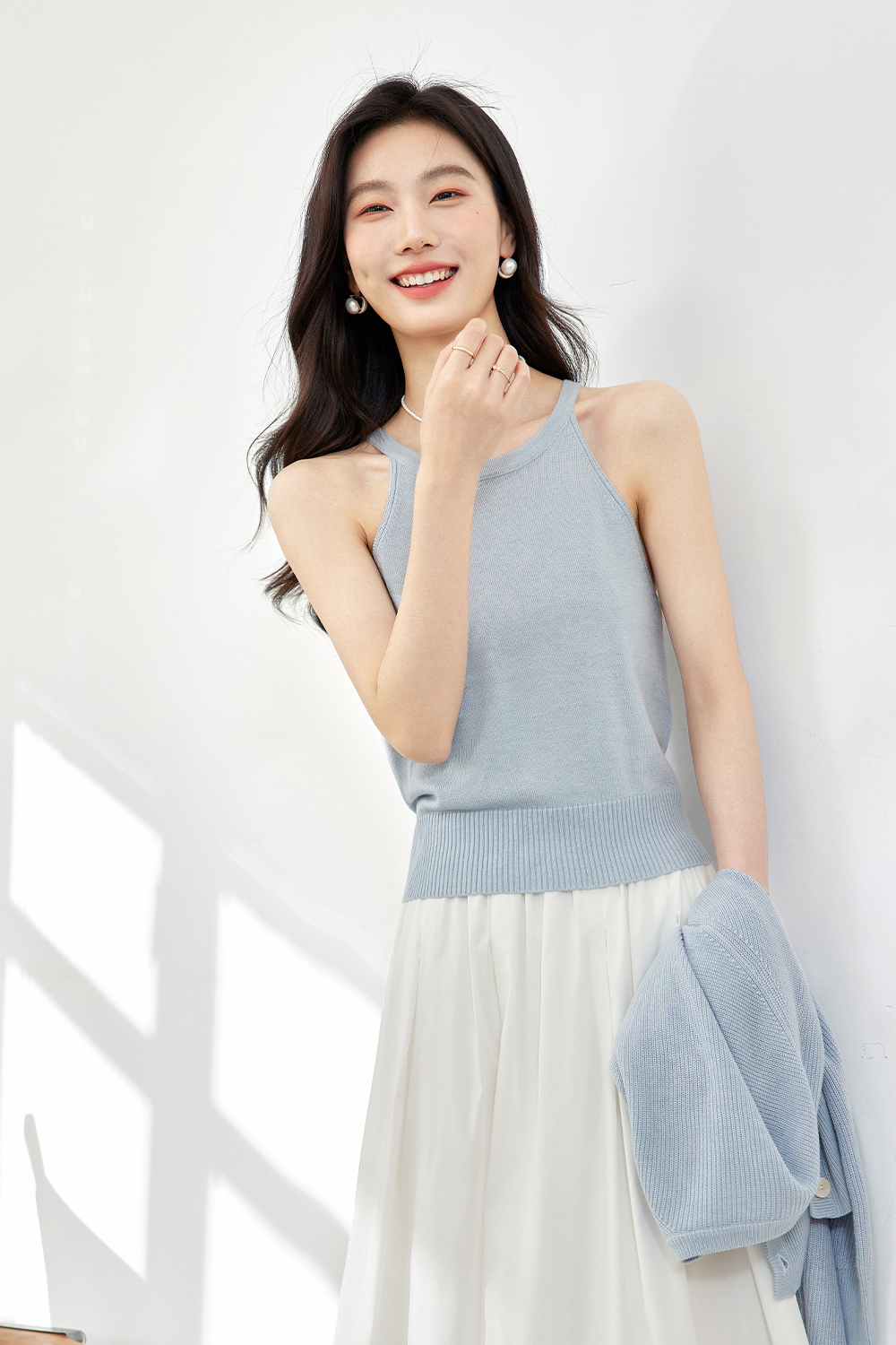 Gentle Temperament Knitted Two-Piece Set-VIMLYSTORE