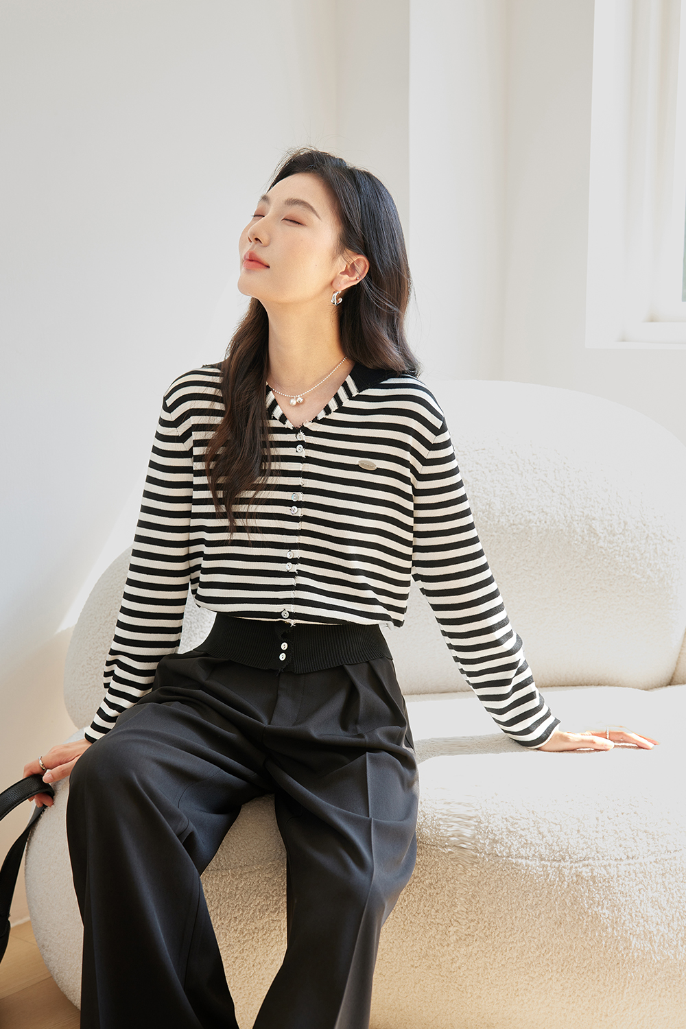 Simple And Versatile Knitted Cardigan-VIMLYSTORE