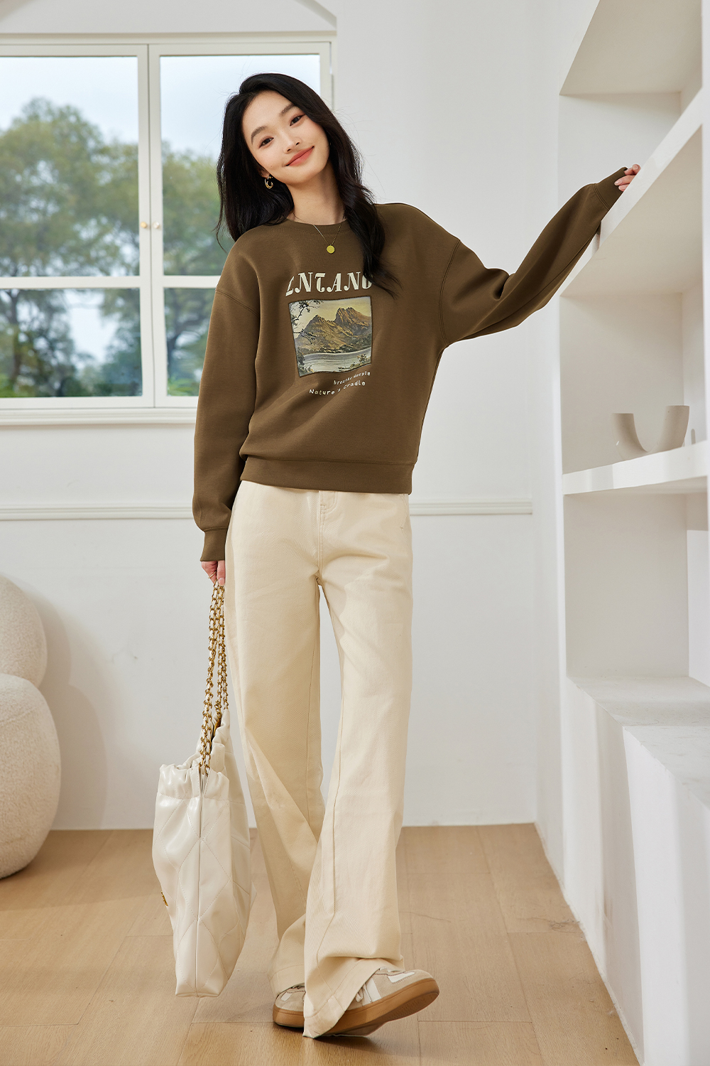 Retro Three-Dimensional Printed Sweatshirt-VIMLYSTORE