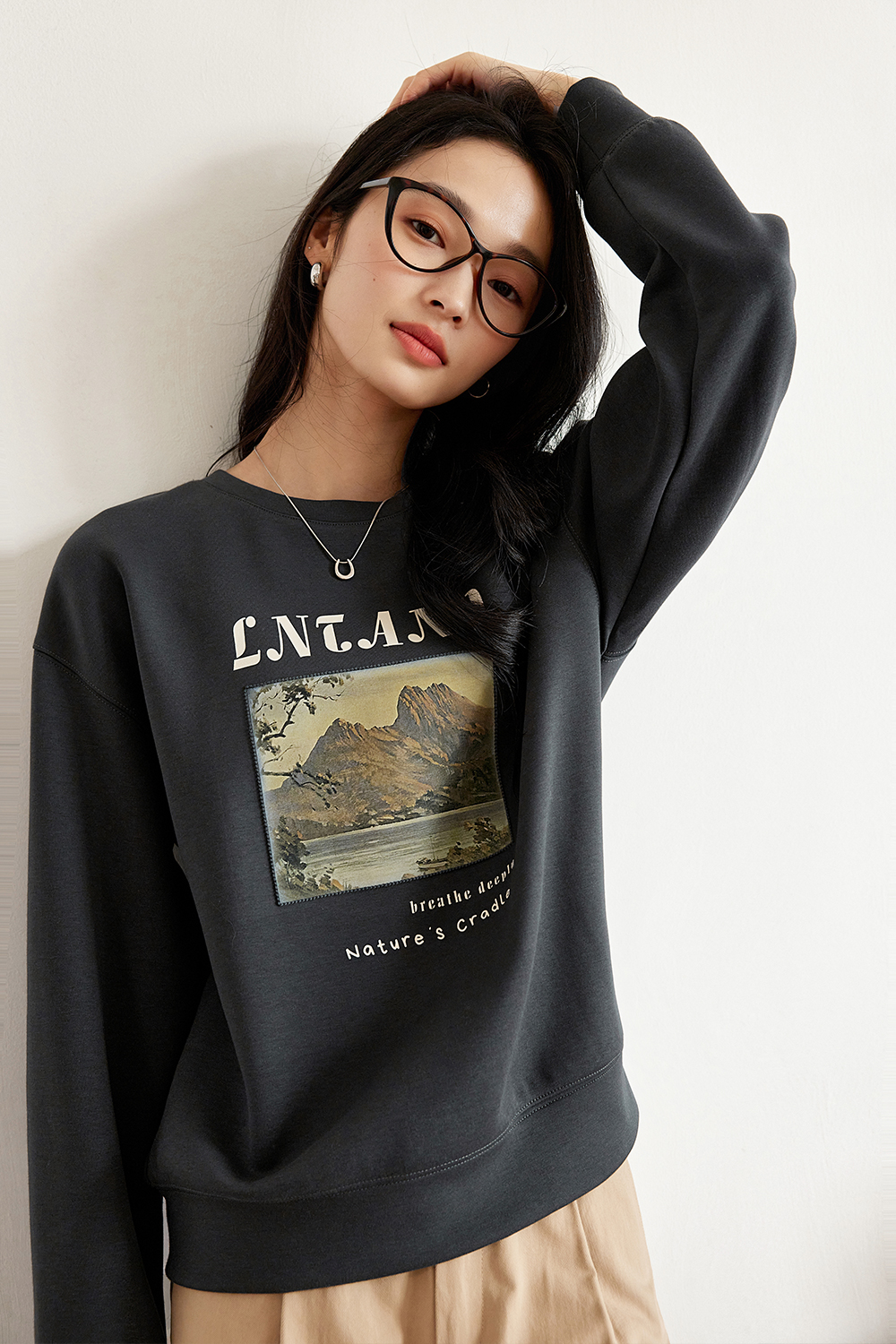 Retro Three-Dimensional Printed Sweatshirt-VIMLYSTORE