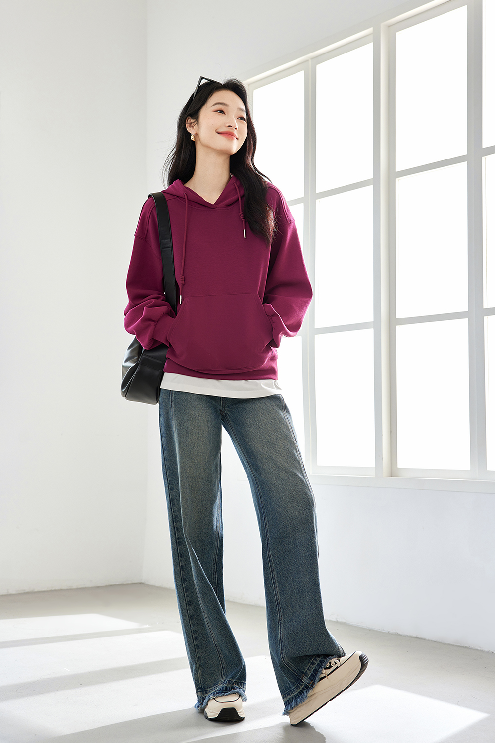 Lazy American Style Casual Hoodie Sweatshirt-VIMLYSTORE