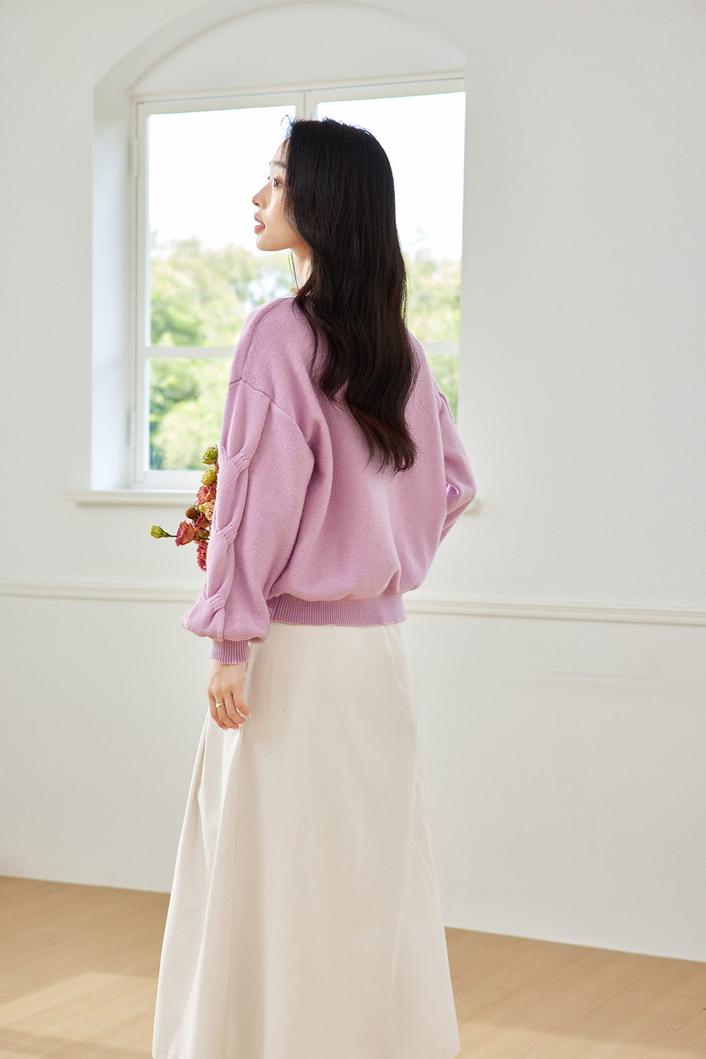 3D Line Design Sweater