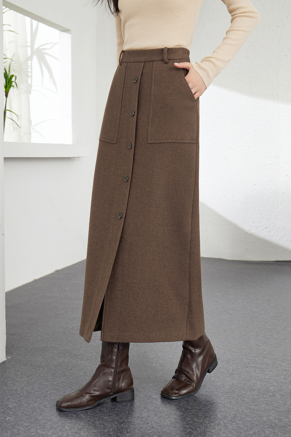 French Retro Versatile Skirt-VIMLYSTORE