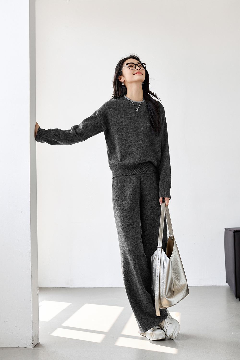 Textured Wool Blend Suit-VIMLYSTORE