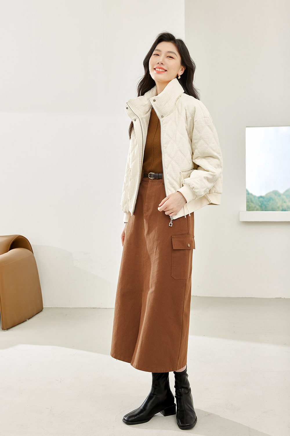 Solid Color Cotton Jacket