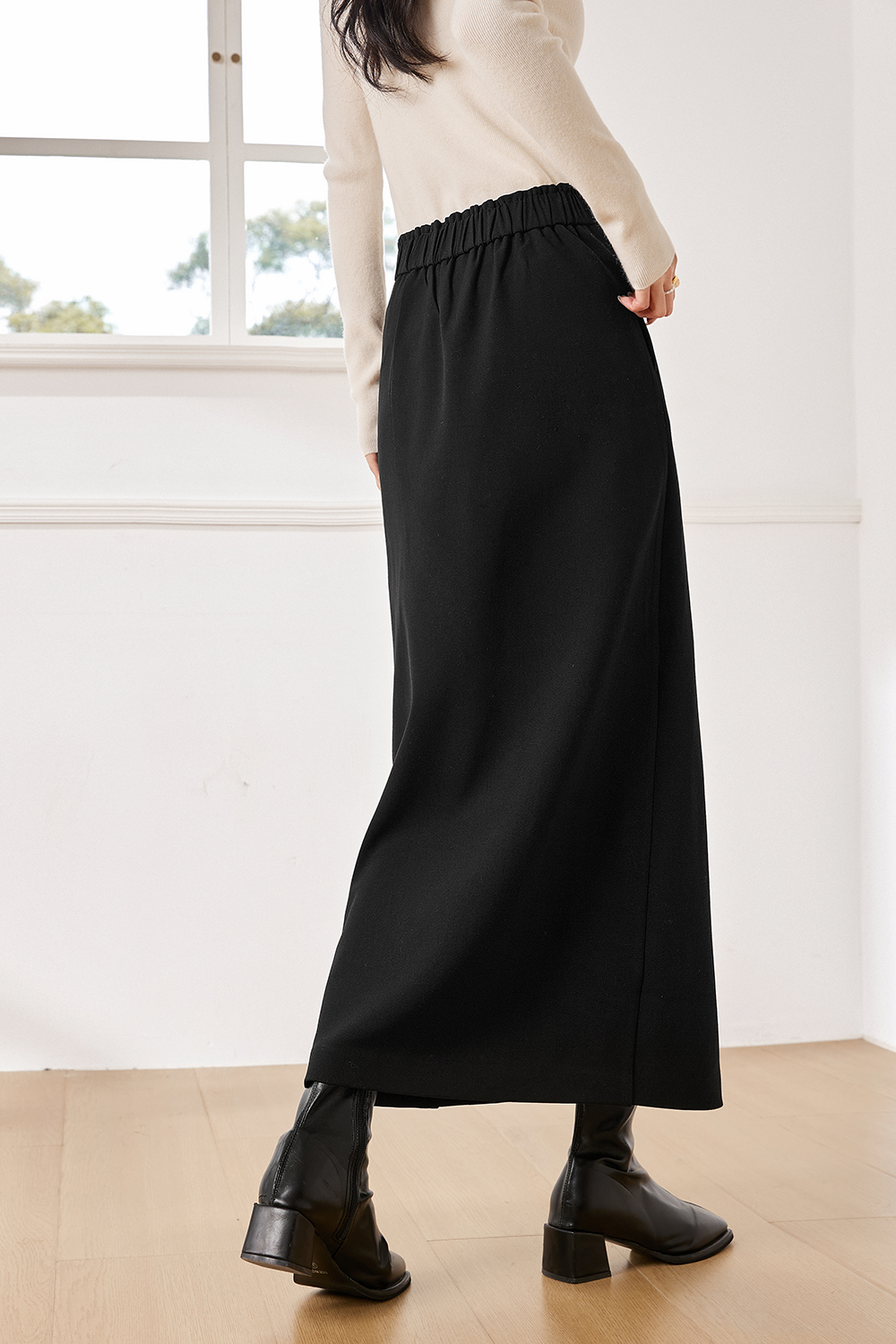 Faux One-Piece Design Skirt-VIMLYSTORE