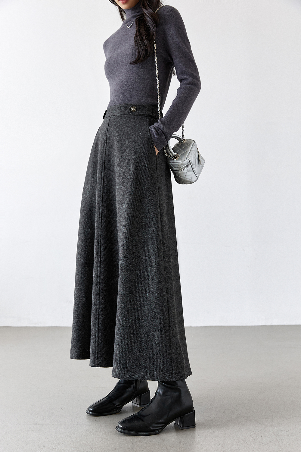 Slimming A-Line Skirt-VIMLYSTORE