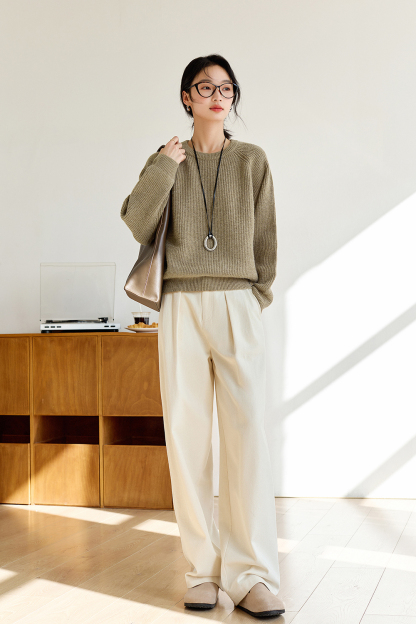 Detachable Hood Casual Knitted Sweater