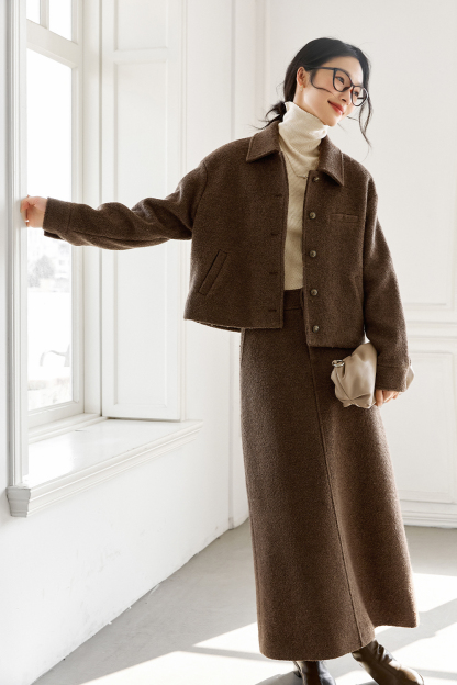 Wool Blend Thickened Casual Suit
