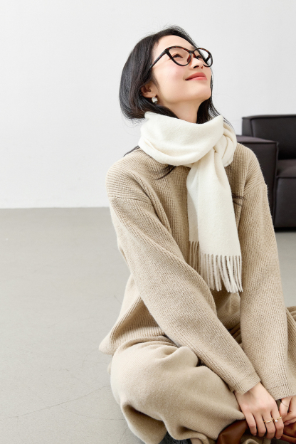 Solid color lazy loose suit