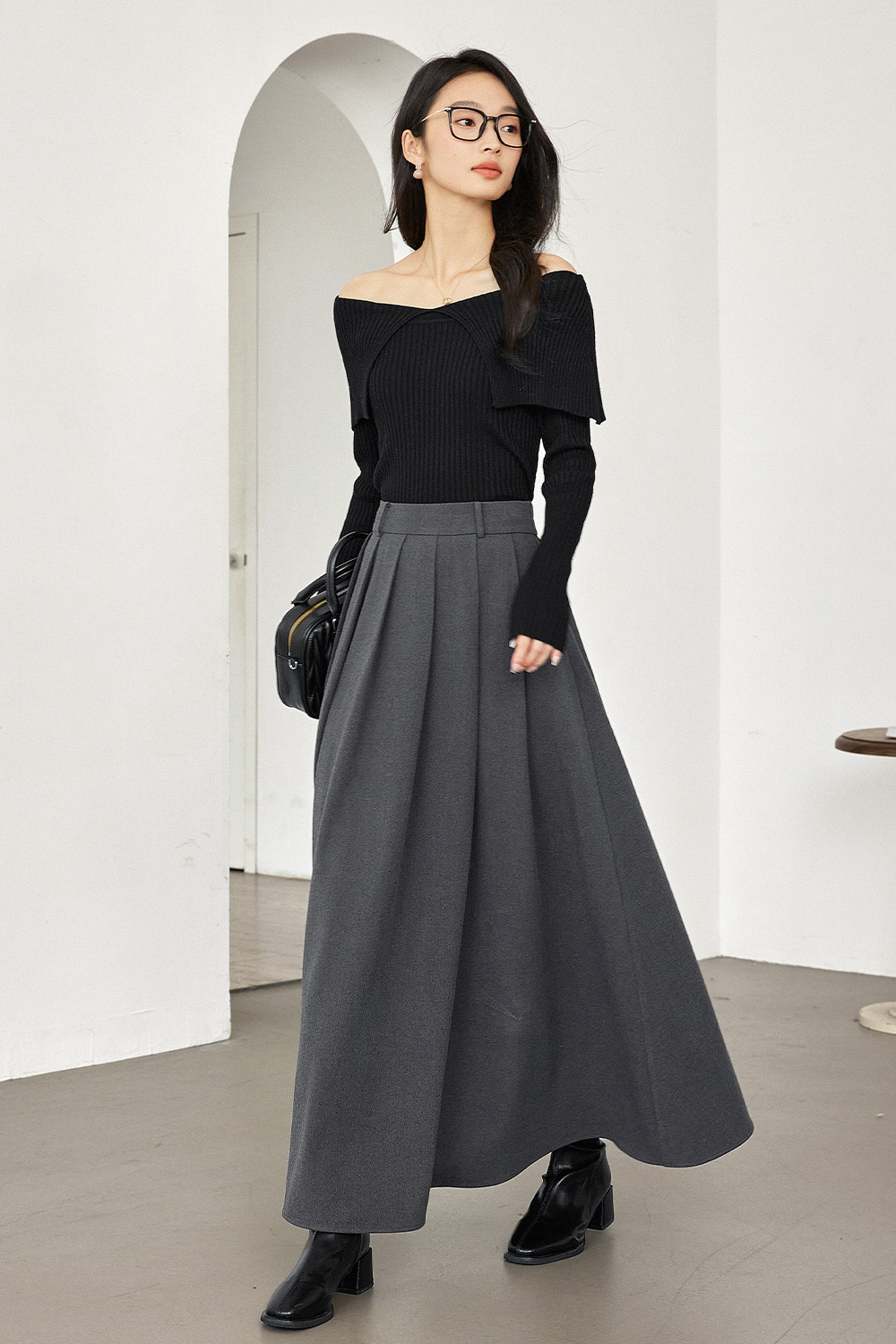 Elegant Pleated  Skirt-VIMLYSTORE