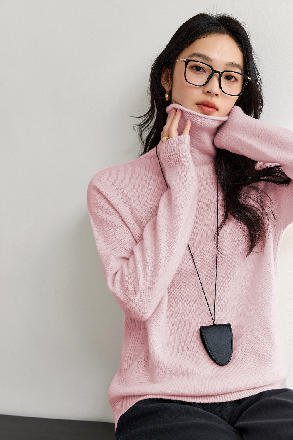 Purewool Simple Knitted Sweater-VIMLYSTORE