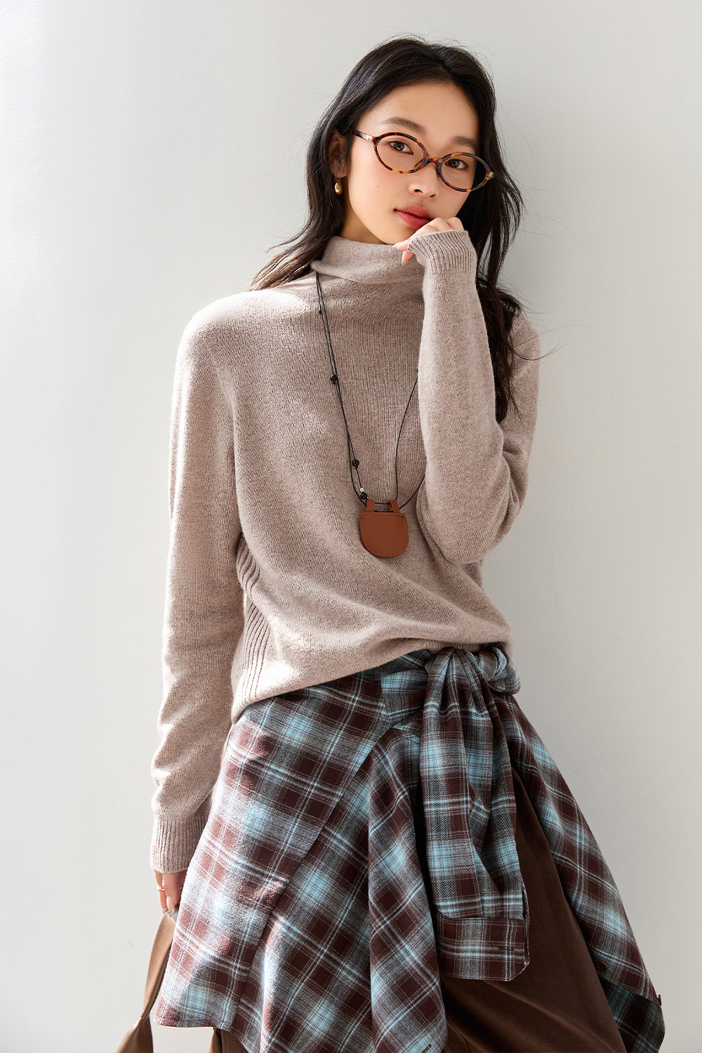 Purewool Simple Knitted Sweater-VIMLYSTORE