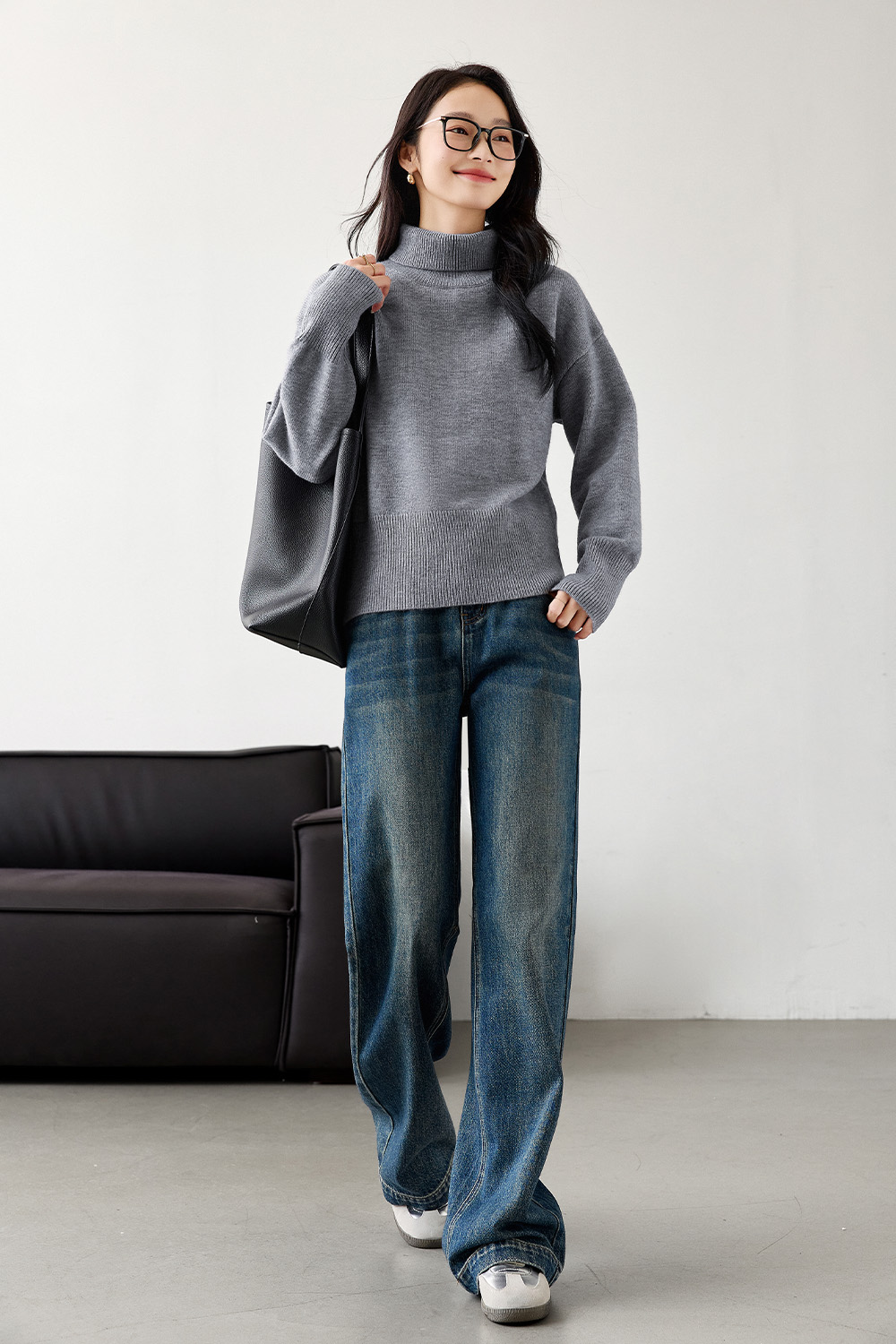 Lazystyle Warm Knitted Sweater-VIMLYSTORE