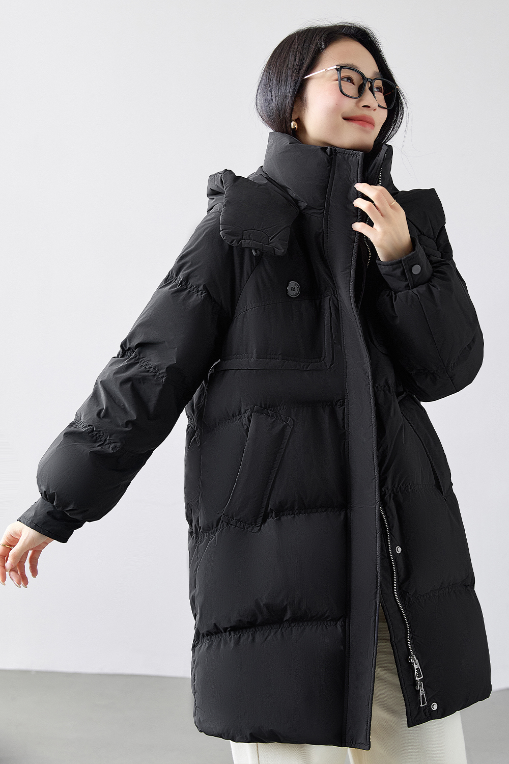 Thick casual down jacket
