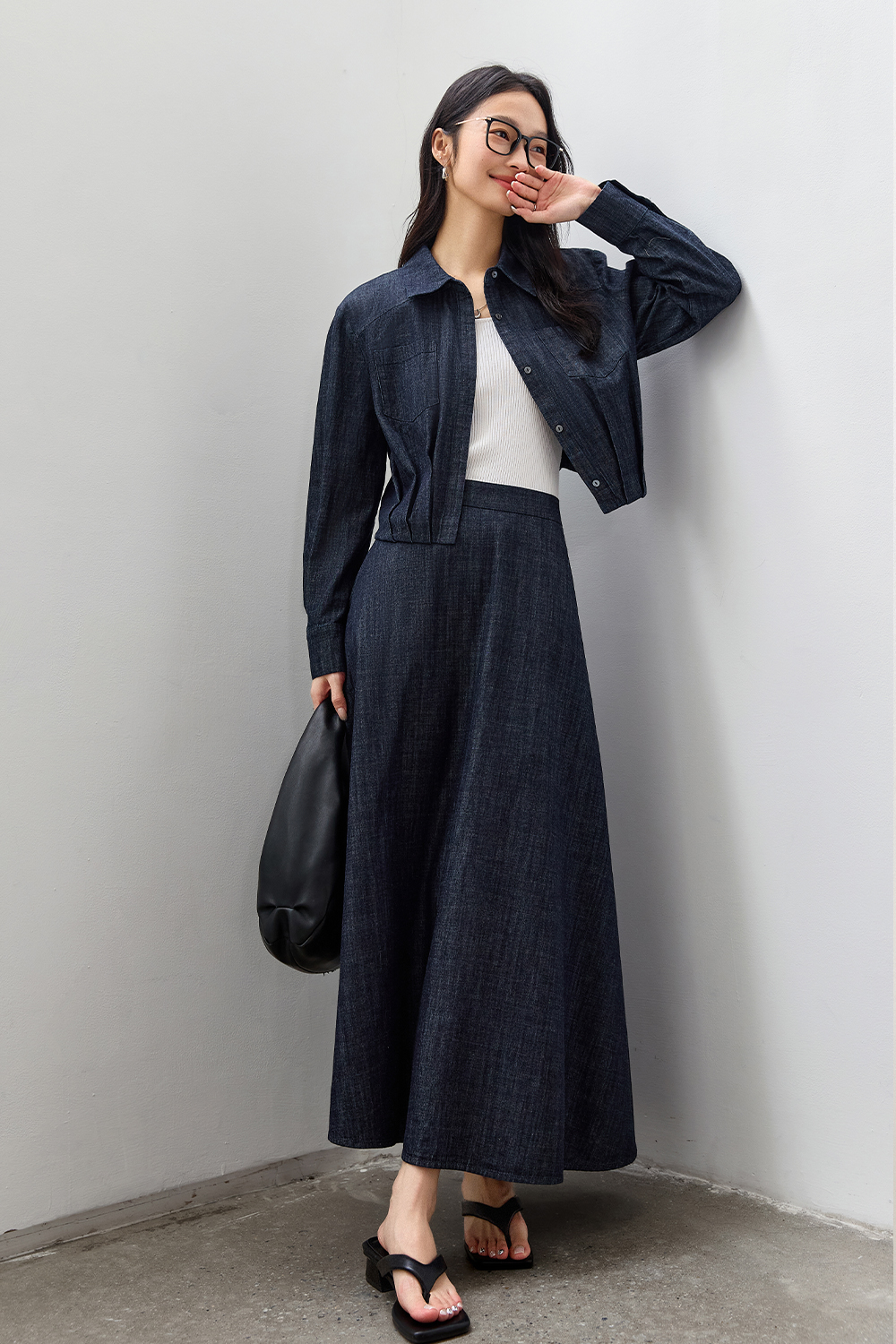 Pure Cotton Casual Denim Set