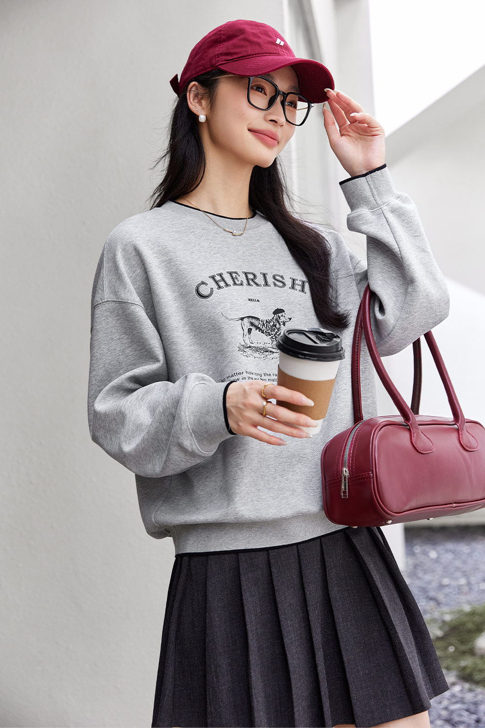 Cotton-spun Dog Printed Sports Shirt