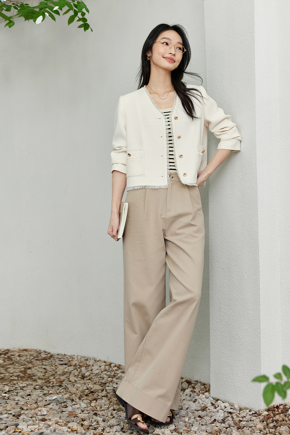 Frayed Edge Exquisite Short Jacket-VIMLYSTORE