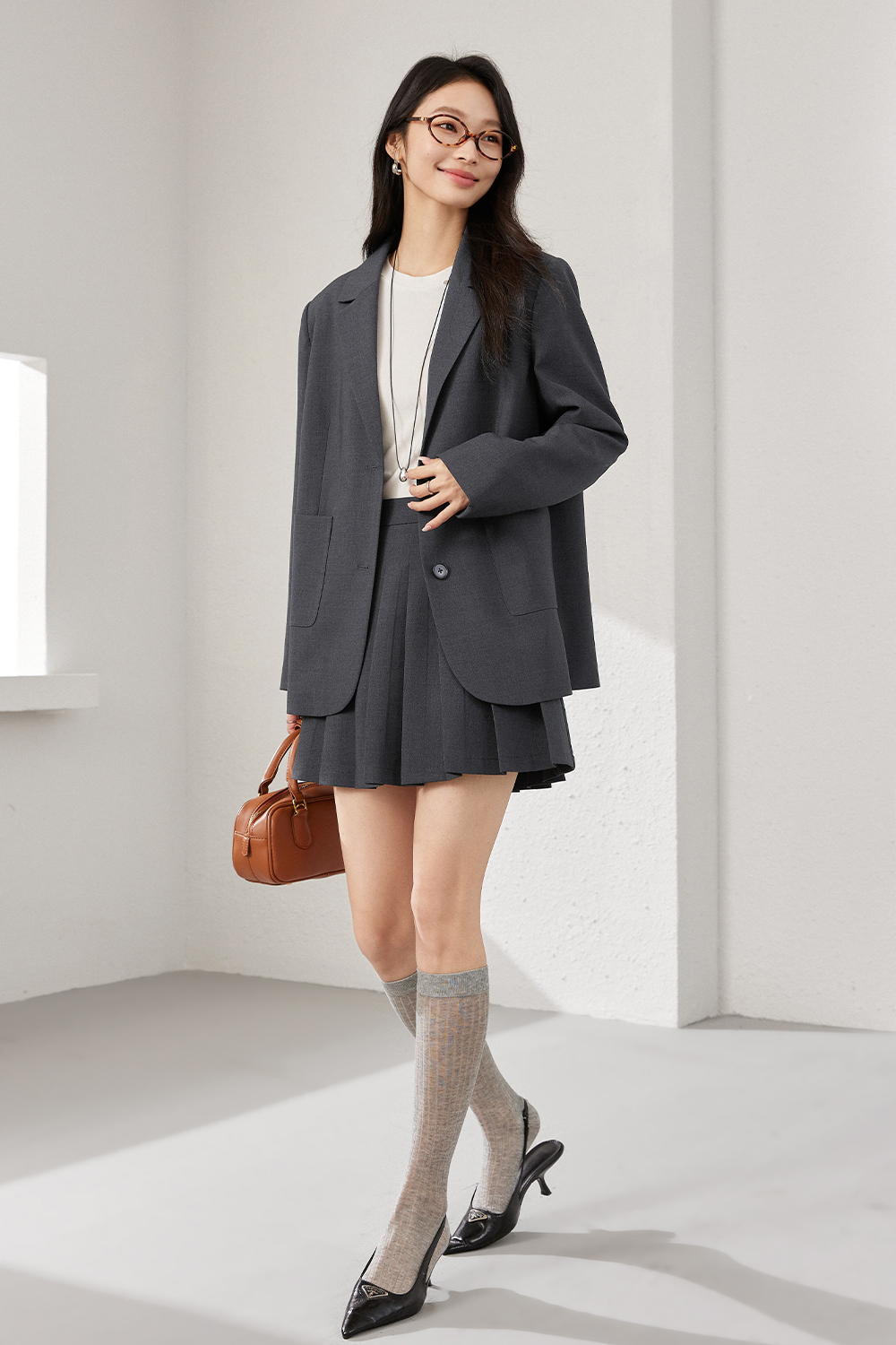 Collegiate Style Woven Suit-VIMLYSTORE