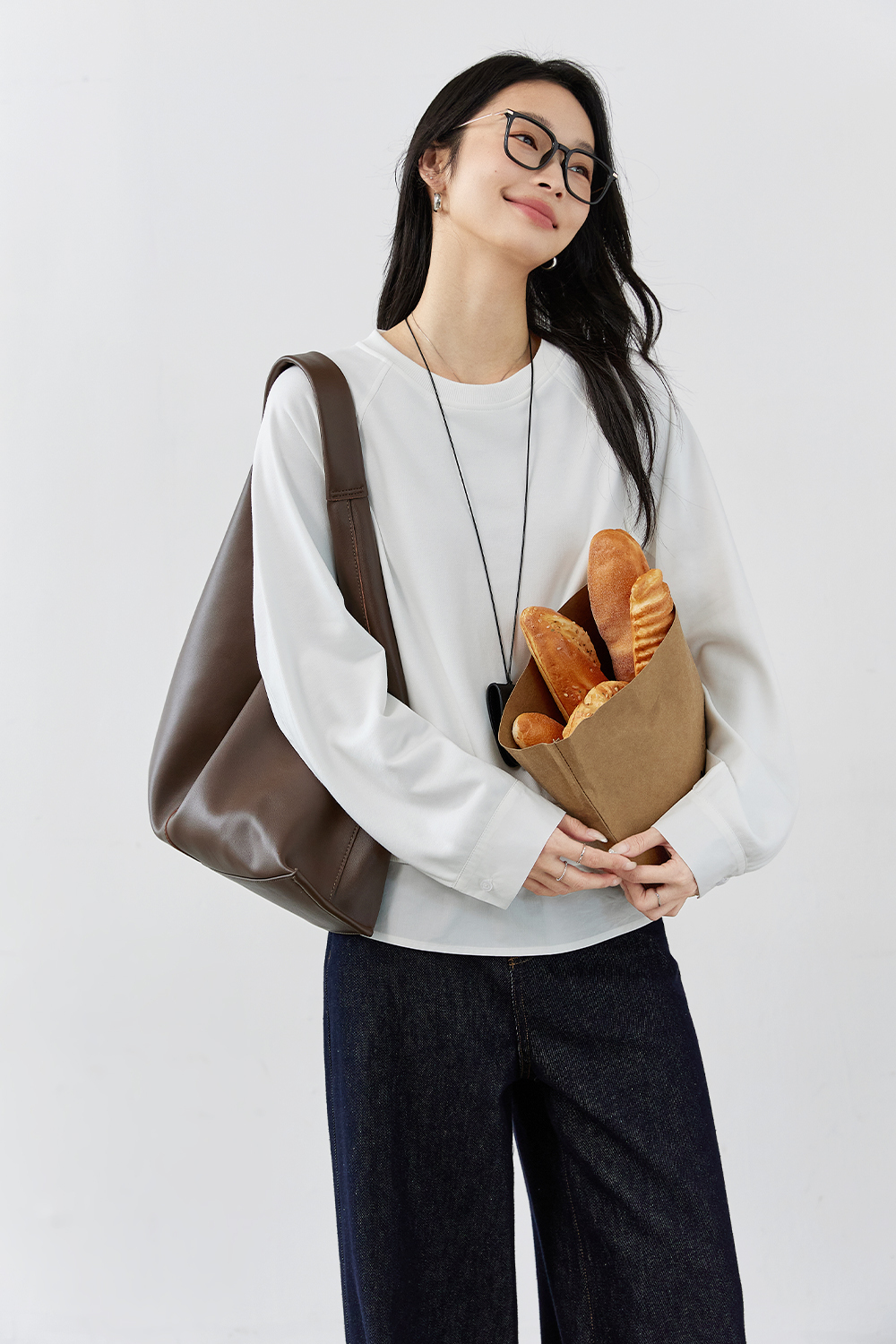 Cotton Layered Sweatshirt