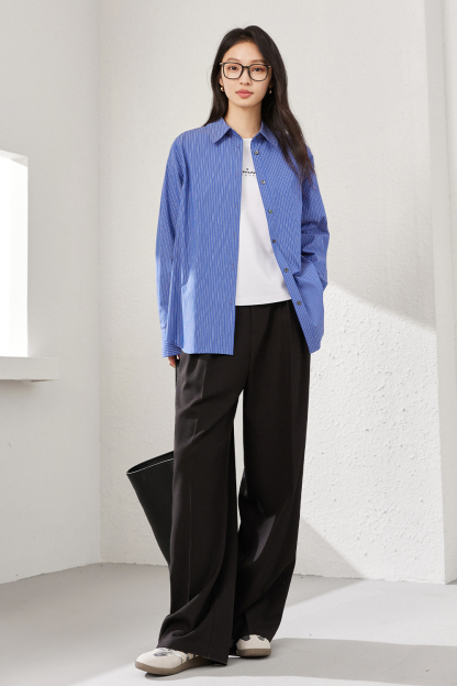 Fine Striped Pure Cotton Shirt