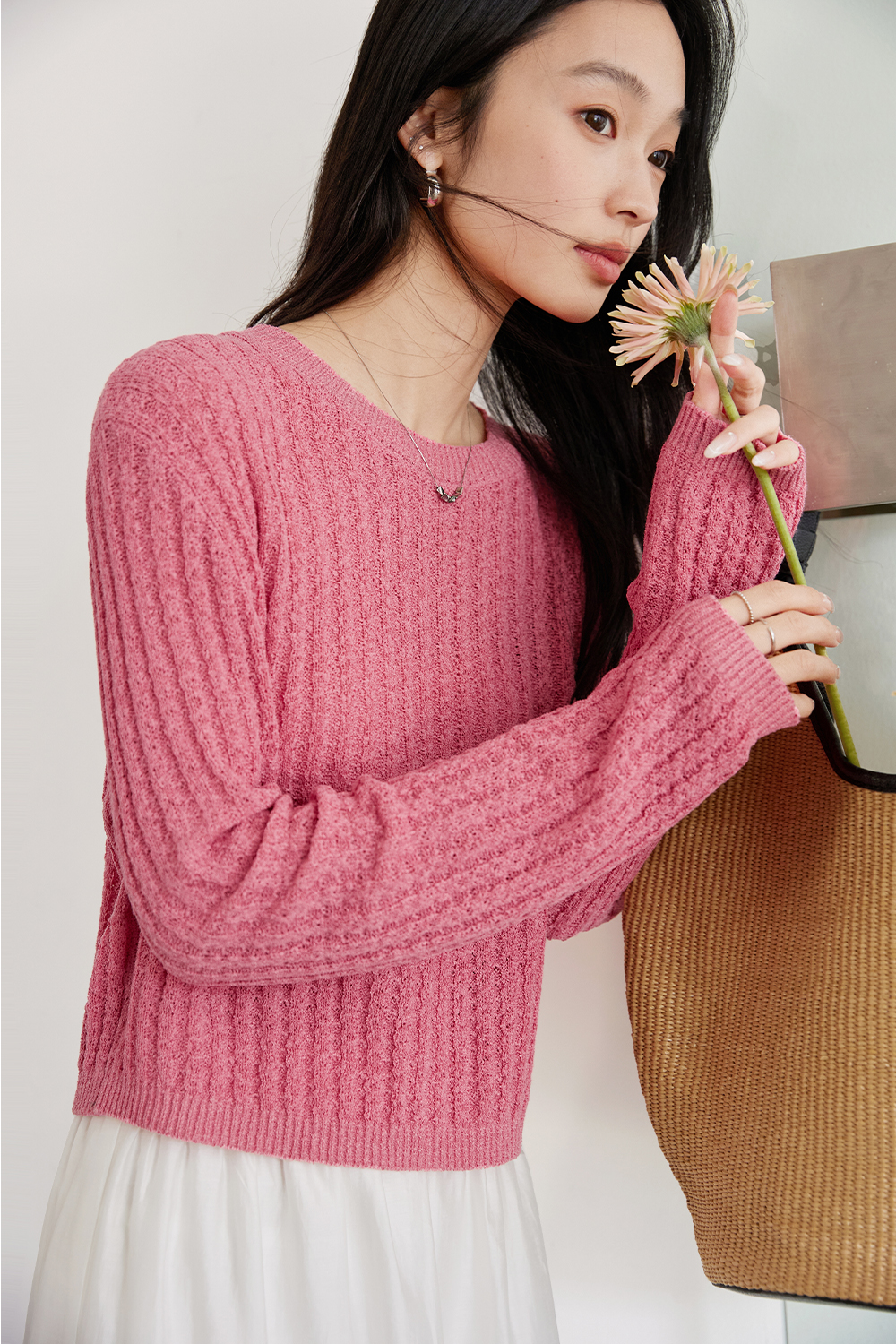 Three-dimensional Woven Knitwear-VIMLYSTORE