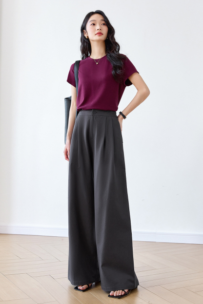Casual Wide-Leg Trousers