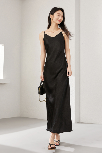 Elegant Silky Sling Dress