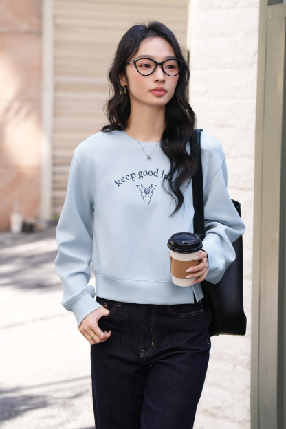 Simple Printed Sweatshirt