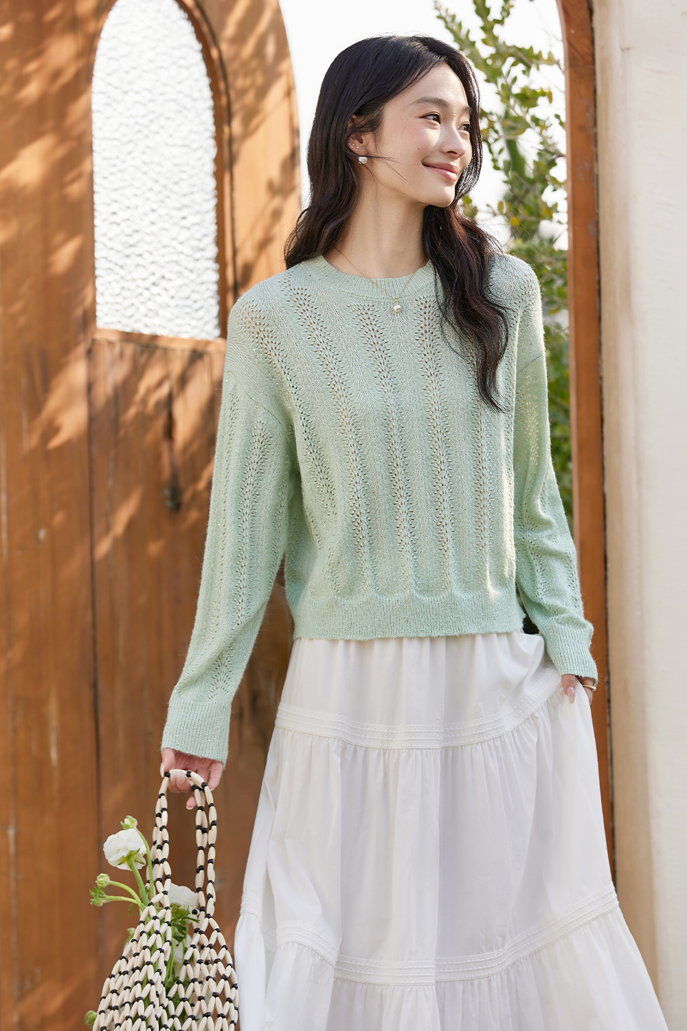 Small Hollow-out Knitwear-VIMLYSTORE