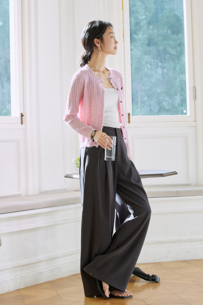 Pony Embroidered Knitted Cardigan