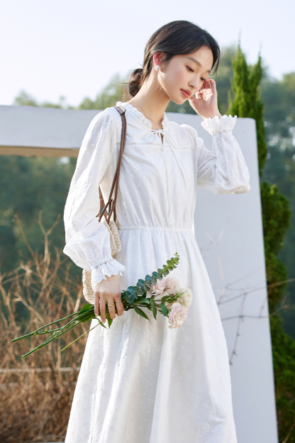 Vacation Embroidered Dress