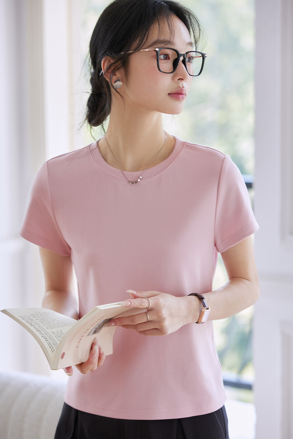 Modern Casual White T-Shirt-VIMLYSTORE