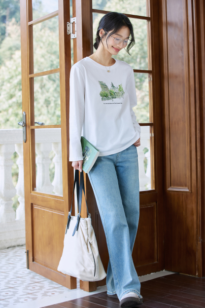 Cityscape Print T-Shirt