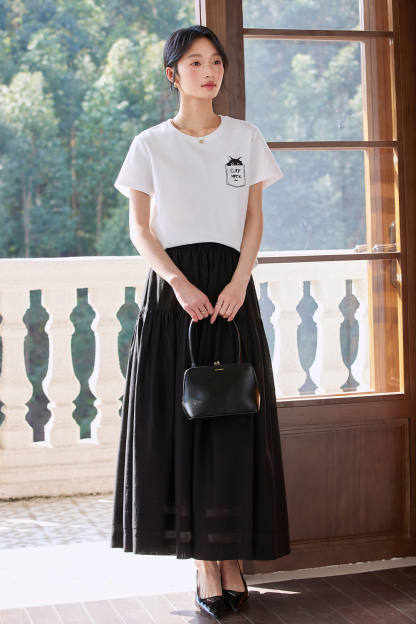 Cotton Pocket Cat T-Shirt