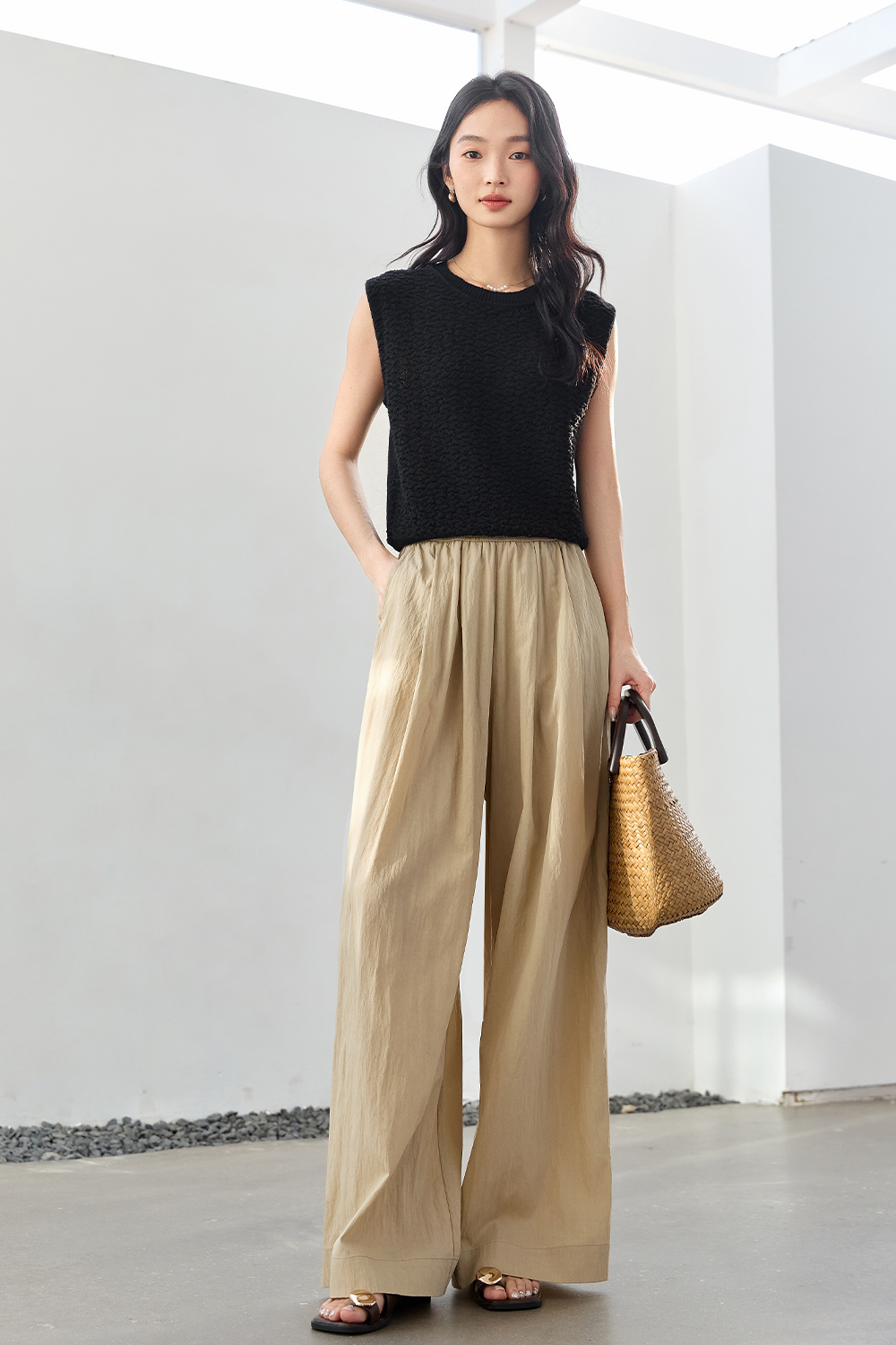 Loose Casual Wide-Leg Pants