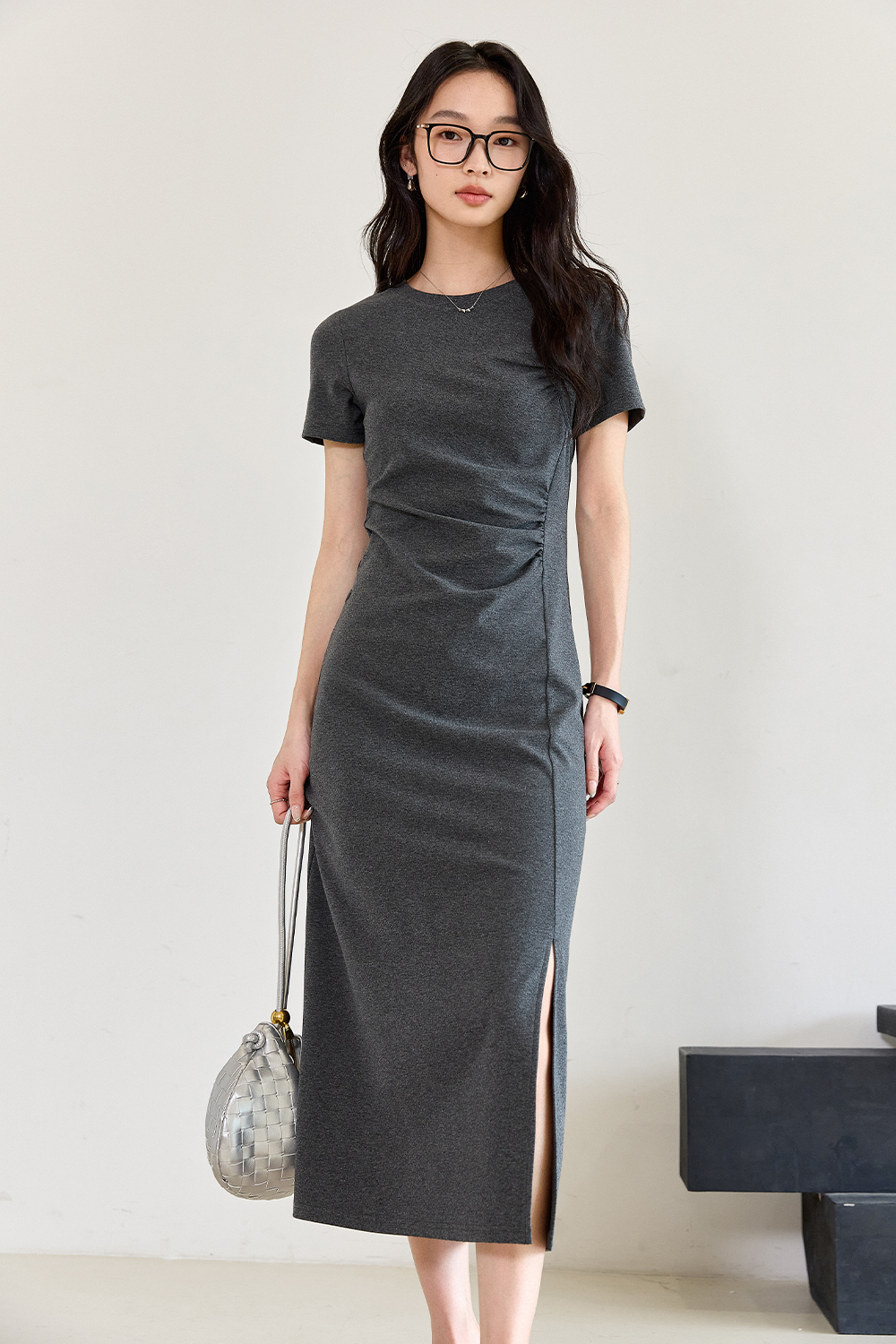 Comfortable Pleated Dress-VIMLYSTORE