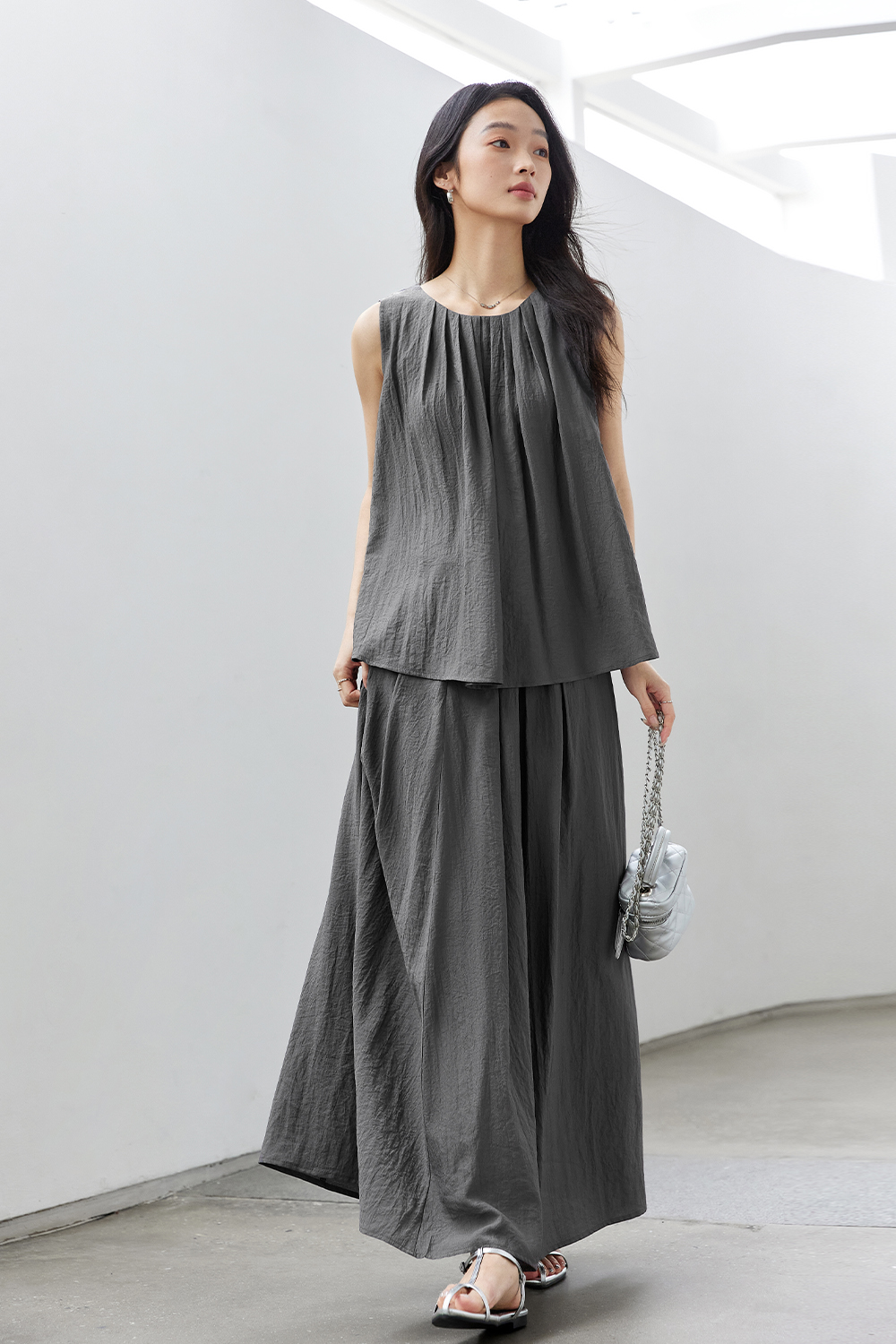 Simple Drape Casual Suit-VIMLYSTORE