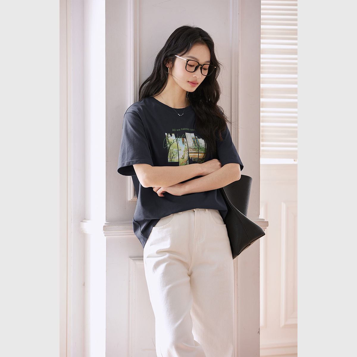 Pure Cotton Time Print T-Shirt
