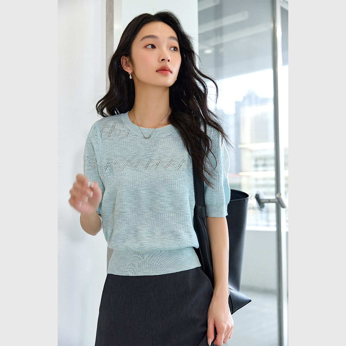 Elegant Hollow Sweater
