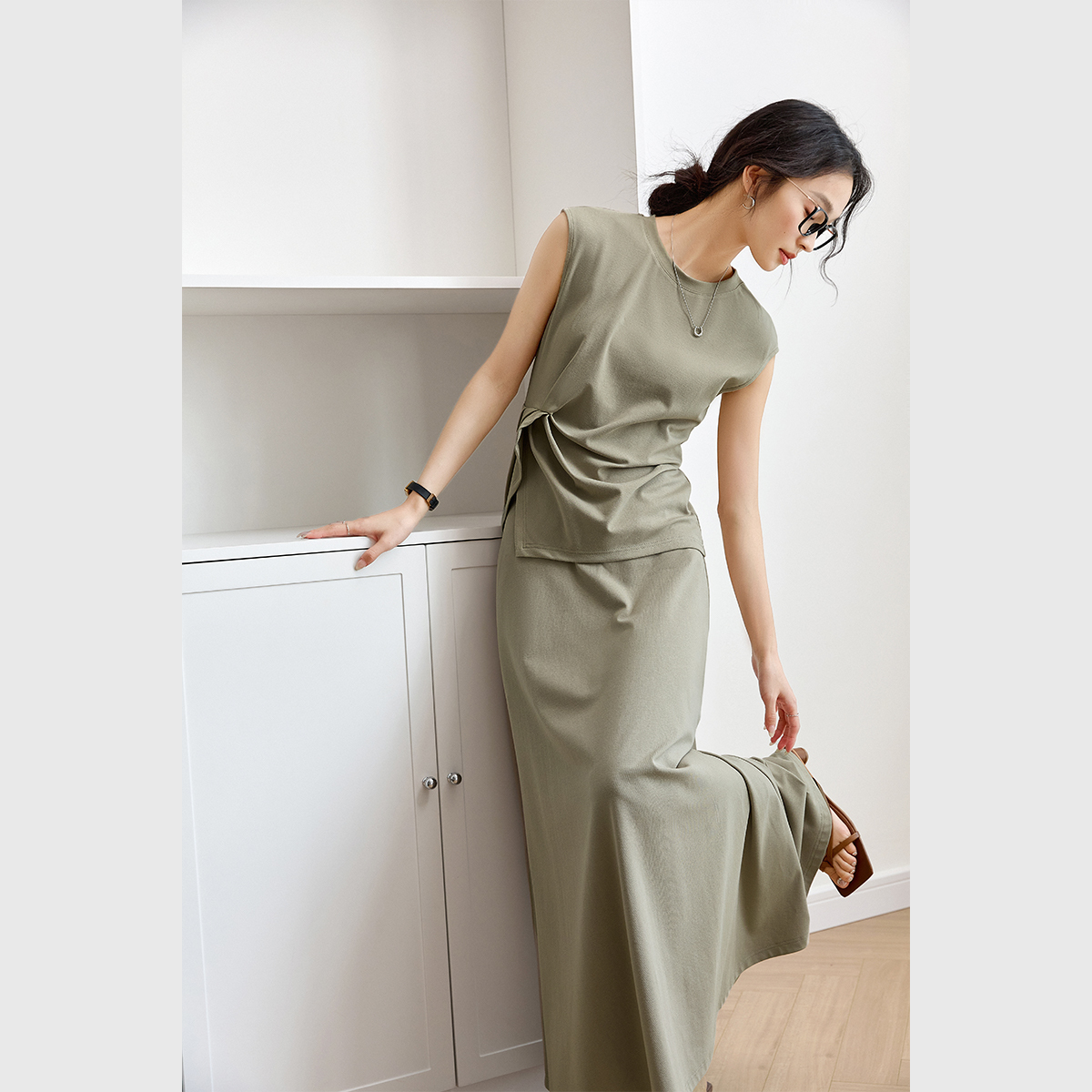 Slit Loose Casual Suit