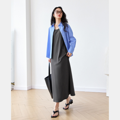 Slim A-Line Vest Dress