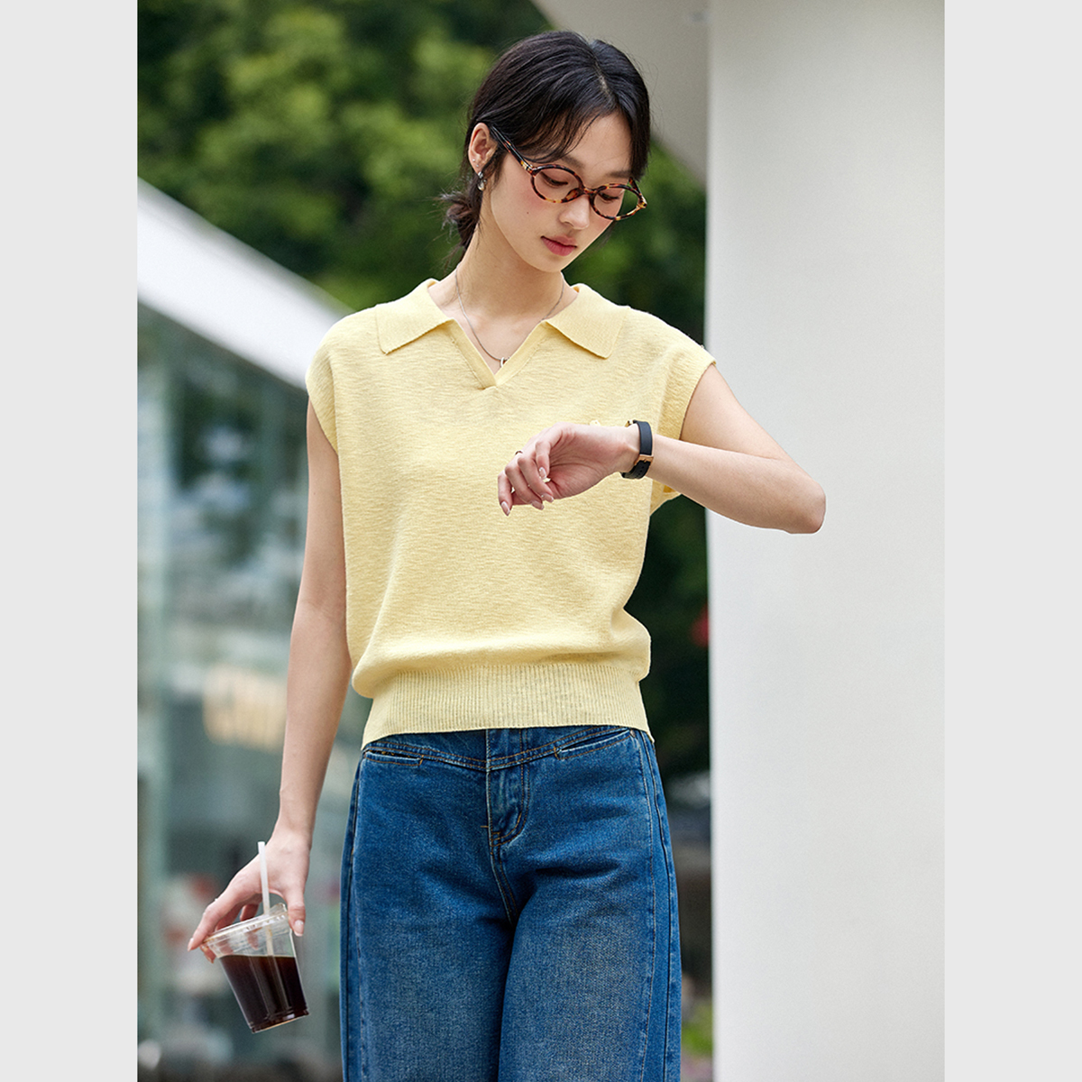 Casual Sleeveless Sweater