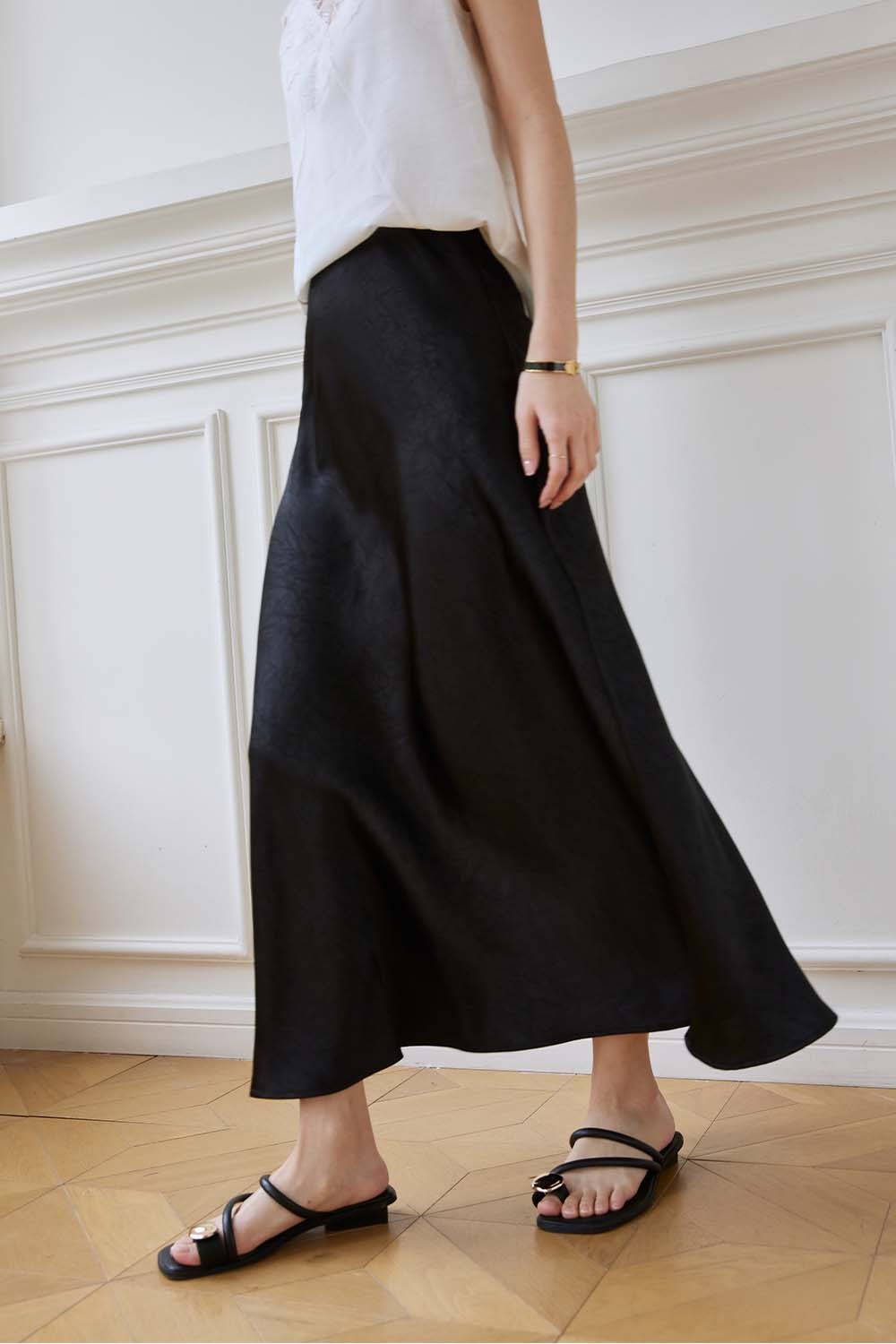 Ruched Shift Skirt